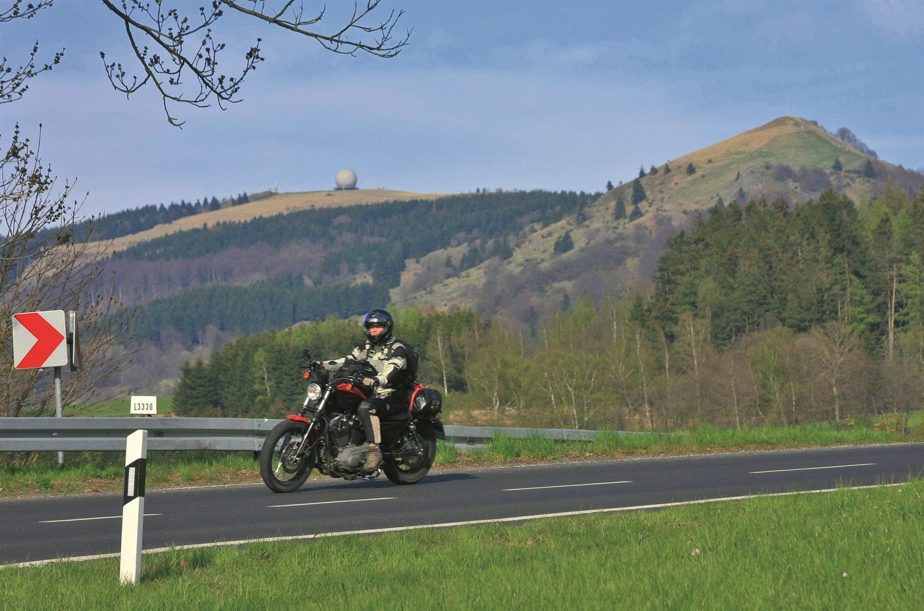 Motorrad fahren in der Rhön